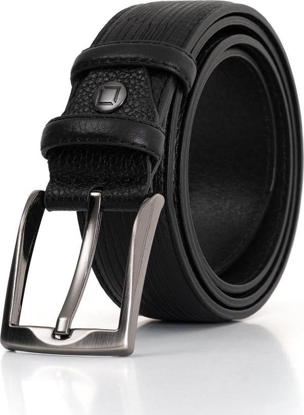Erkek Hakiki (Gerçek) Klasik Deri Kemer Siyah 112527 - Image 1