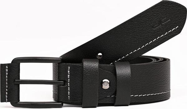 Erkek Hakiki (Gerçek) Casual Deri Kemer Siyah Gri 112518 - Image 1