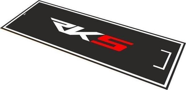 Rks Uyumlu Siyah Desenli 80 X 220 Cm Kaydırmaz Motosiklet Halısı - Image 1