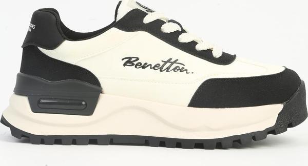 Benetton® Beyaz Siyah Kadın Spor Ayakkabı İTHAL BNI-11235 - Image 1