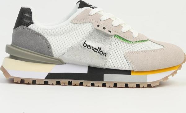 Benetton® | Kadın Beyaz Gri Spor Ayakkabı BNI-10009  - Image 1