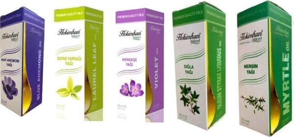 Hekimhan Mavi Anemon Yağı -Defne Yaprağı Yağı - Menekşe Yağı - Sığla Yağı - Mersin Yağı - Image 1