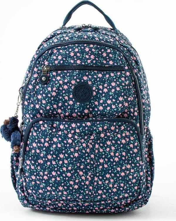 8860 Unisex Klınkır Maymunlu Günlük ve Okul Sırt Çantası - Image 1