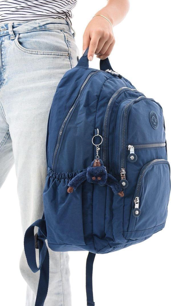 8862 Unisex Klınkır Maymunlu Günlük ve Okul Sırt Çantası - Image 1