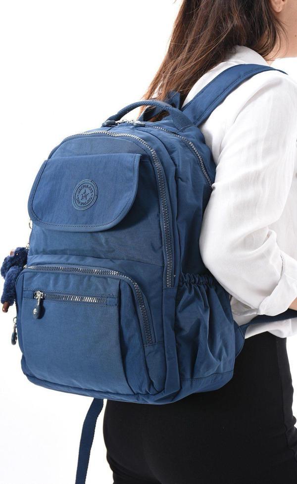 8866 Unisex Klınkır Maymunlu Günlük ve Okul Sırt Çantası - Image 1
