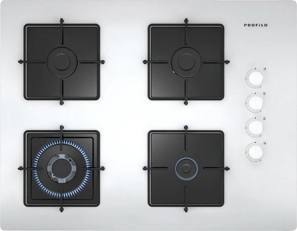 Profilo OO37H2B12D Wok Gözlü Beyaz Cam Ankastre Ocak - Image 1