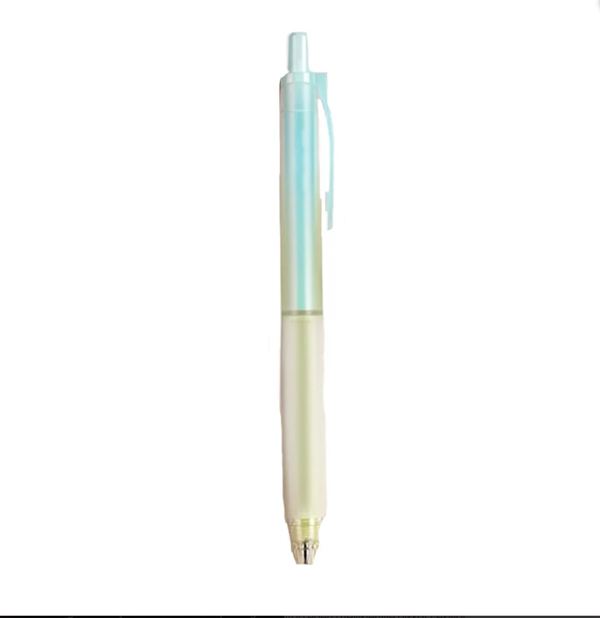 WRITECH W-0178 0,5MM SOFT GRIP YEŞİL GÖVDE MAVİ JEL KALEM - 12'Lİ KUTU - Image 1