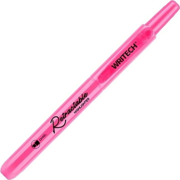 WRITECH W-805S BASMALI FOSFORLU KALEM NEON PEMBE - 12'Lİ KUTU - Image 1