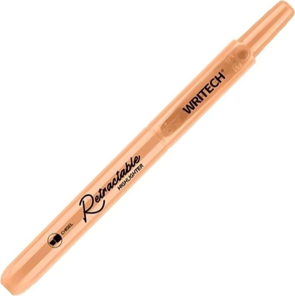 WRITECH W-805S BASMALI FOSFORLU KALEM PASTEL KOYU TURUNCU - 12'Lİ KUTU - Image 1