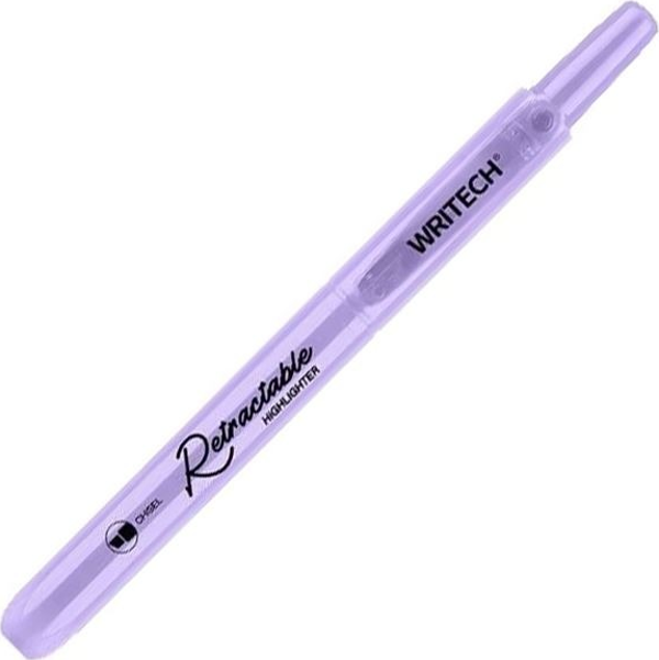 WRITECH W-805S BASMALI FOSFORLU KALEM PASTEL LİLA - 12'Lİ KUTU - Image 1