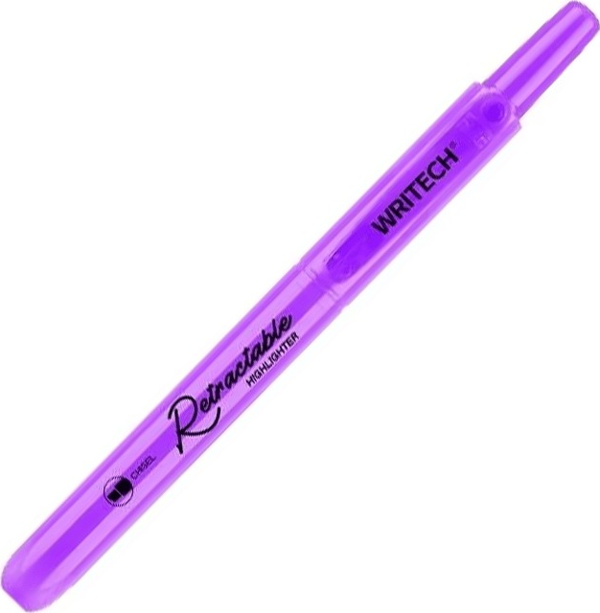 WRITECH W-805S BASMALI FOSFORLU KALEM REFILL PASTEL LİLA - 12'Lİ KUTU - Image 1