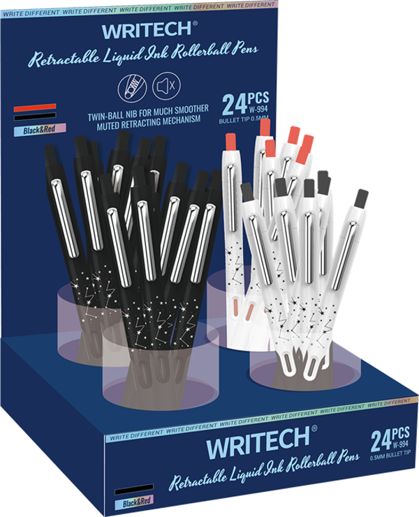 WRITECH W-994 0,5MM BASMALI ROLLER KALEM - 85'Lİ STAND - Image 1