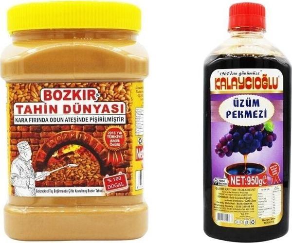 Bozkır Tahin Merkezi Kepeksiz Tahin 935 Gr. - Üzüm Pekmezi 950 Gr. - Image 1