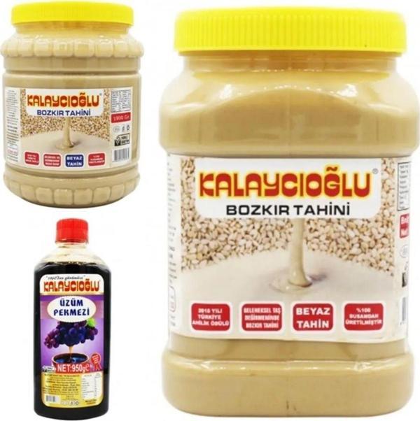 Bozkır Tahin Merkezi Beyaz Tahin 1900 Gr- Bozkır Beyaz Tahin 935 Gr - Üzüm Pekmezi 950Gr - Image 1
