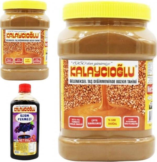 Bozkır Tahin Merkezi Kavrulmuş Tahin ( Kepeklı) 935 Gr X2 - Üzüm Pekmezi 950 Gr - Image 1