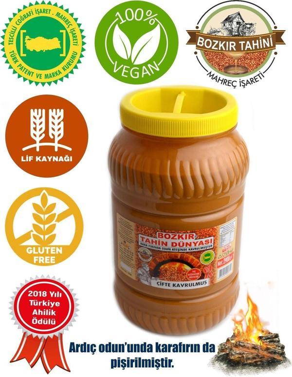 Bozkır Tahin Merkezi Kepekli Bozkır Tahini 2900 Gr. - Image 1
