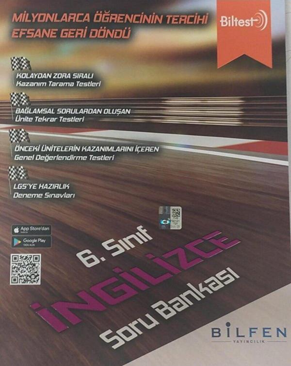 6. Sınıf Biltest İngilizce Soru Bankası - Bilfen Yayınları - Image 1