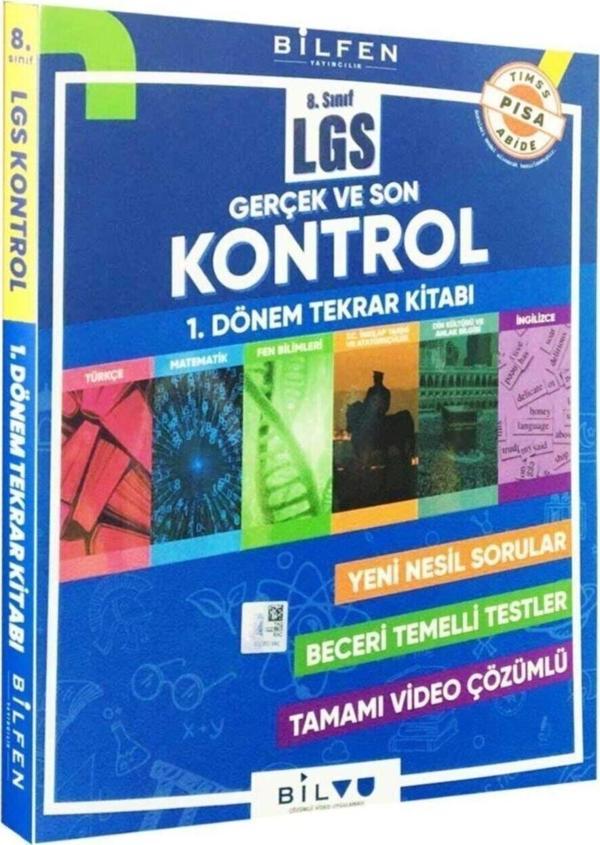 8. Sınıf Lgs Gerçek Ve Son Kontrol Tekrar Kitabı 1. Dönem Ösym Sınavlara Hazırlık - Bilfen Yayınları - Image 1