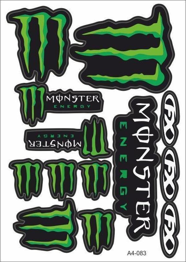 Monster A4 Sticker 083 Tek Paket Çoklu - Image 1