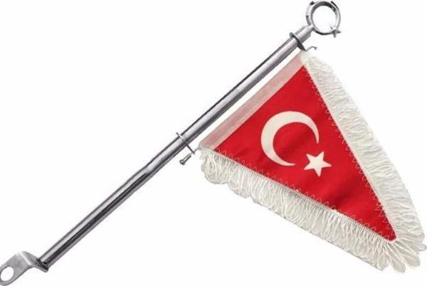 Makam Bayrağı Beyaz 35Cm - Image 1