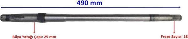 Sevgent E-Yük Arabası Stmax Gf 700 Aks 490 Mm Bilya Yatağı 25 18 Freze Öm - Image 1