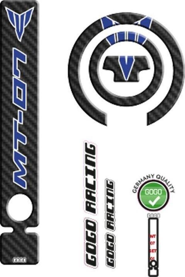 Yamaha Mt07 2014 - 2017 Uyumlu Tank Pad 001 - Image 1