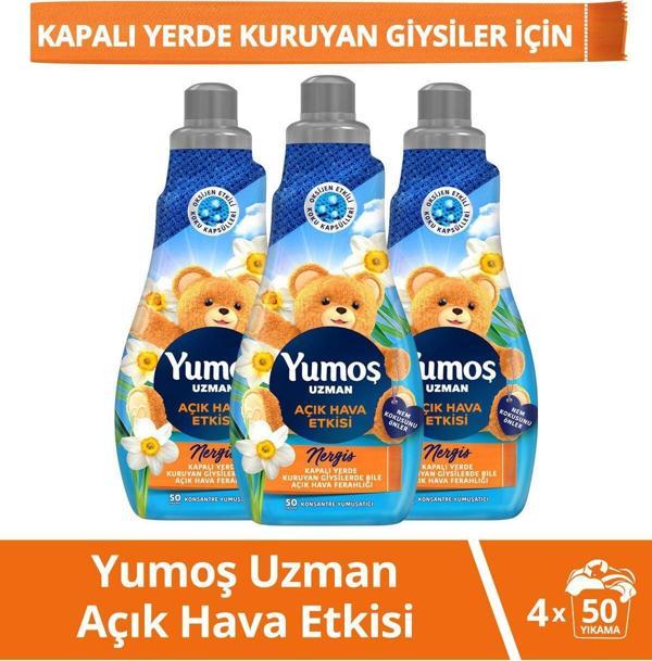 Yumoş Uzman Açık Hava Etkisi Konsantre Yumuşatıcı 1200 Ml X3 - Image 1