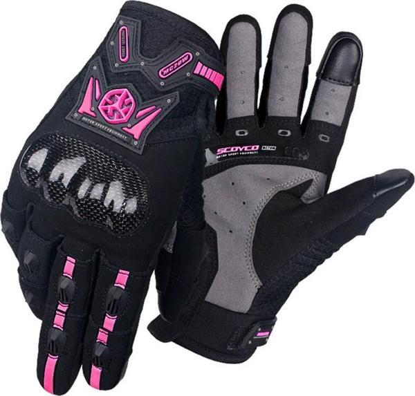 Scoyco MC20W Carbon Dokunmatik Yazlık Kadın Motosiklet Eldiveni - Image 1