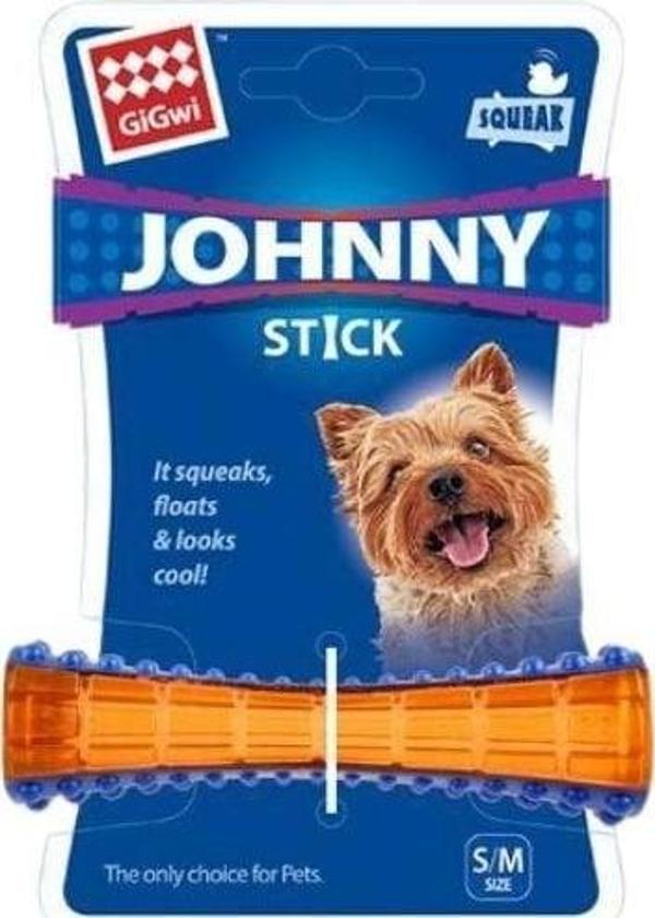 Gigwi Johnny Stick Kemik Köpek Çiğneme Oyuncağı 15 Cm Mavi/Turuncu - Image 1