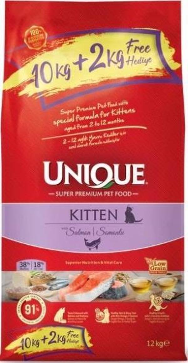 Unique Kitten Somonlu Yavru Kedi Maması 10+2 Kg - Image 1
