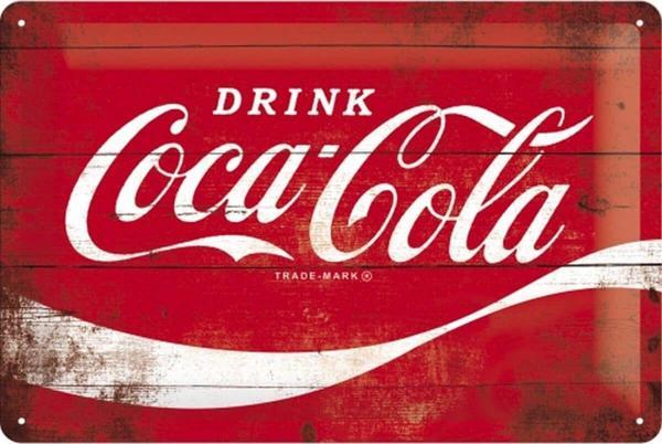 Nostalgic Art Art Coca Cola Red Wave Kabartmalı Metal Duvar Panosu  22235 - Image 1