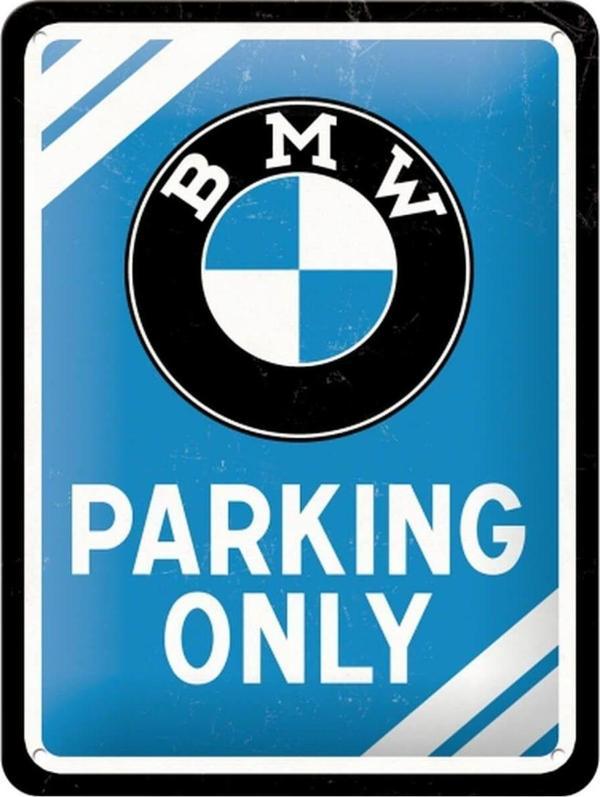 Nostalgic Art Art Bmw Parking Only Kabartmalı Metal Duvar Panosu  26177 - Image 1