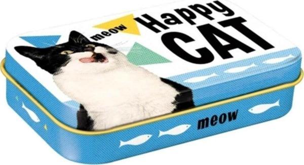 Nostalgic Art Happy Cat Metal Ödül Maması Kutusu - Image 1