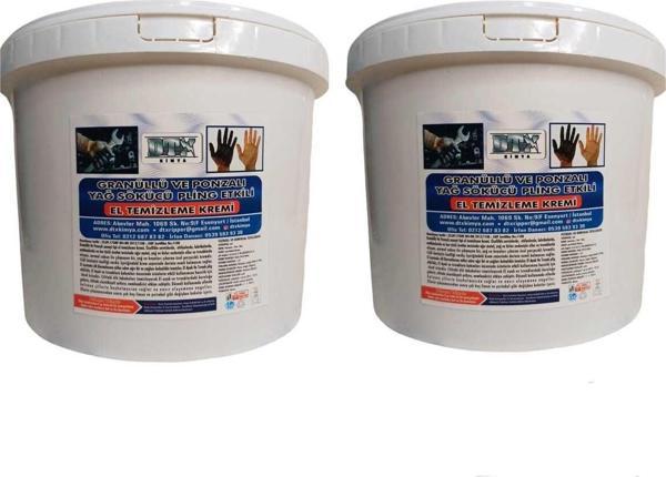 Dtx Kimya Endüstriyel Granürlü Ponzalı El Temizleme Kremi̇ Sabunu 8 Kg ( 2 Adet ) - Image 1