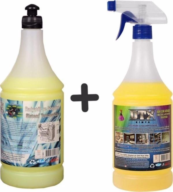 Dtx Kimya Oto Kalorifer Ve Petek Temizleme Ilacı (Solventli) 1Lt & Ixir Çok Amaçlı Genel Temizleme Sıvısı 1 Lt - Image 1