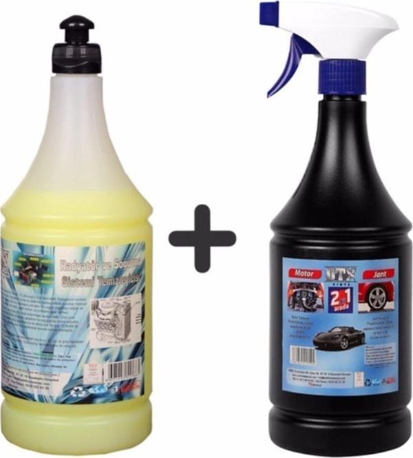 Dtx Kimya Oto Kalorifer Ve Petek Temizleme Ilacı (Solventli) 1Lt & Motor Ve Jant Temizleme Sıvısı 1 Lt - Image 1