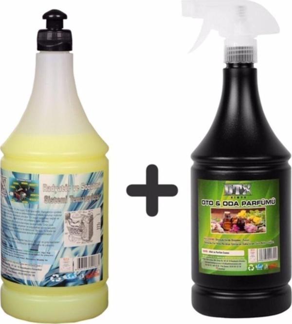 Sanayi Kimya Oto Kalorifer Ve Petek Temizleme İlacı (Solventli̇) 1 Lt & Oto , Ev Ve Ortam Kokusu 500 Ml - Image 1