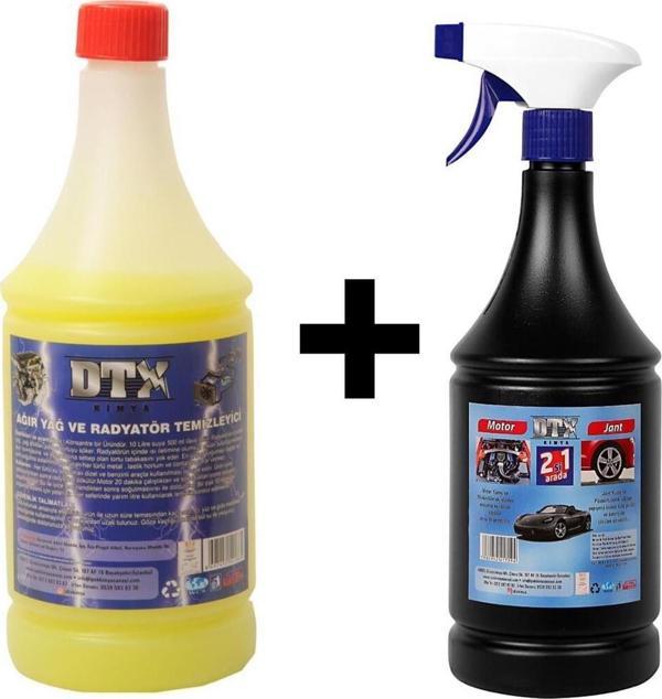 Sanayi Kimya Oto Kalorifer Ve Petek Temizleme Sıvısı 1 Litre Motor Jant İlacı 1 Lt - Image 1