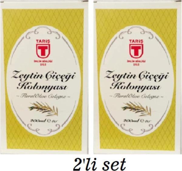 Tariş 2'Li Zeytin Çiçeği Kolonyası - 200 Ml Cam Şişede - Image 1