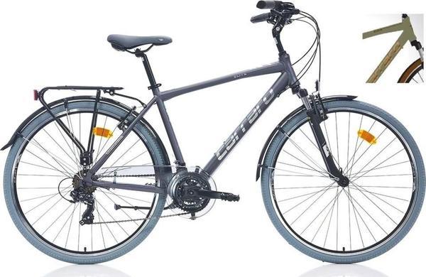 Carraro Elite 704 V Fren 21 Vites 28 Jant Şehir Bisikleti Metalik Açık Yeşil Kahve Bakır 52 Kadro - Image 1