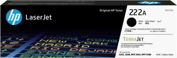 Hp 222A Black Siyah 1.300 Sayfa Kapasiteli Toner W2220A - Image 1
