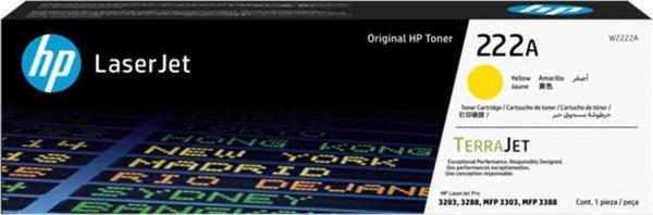 Hp 222A Yellow Sarı 1.200 Sayfa Kapasiteli Toner W2222A - Image 1