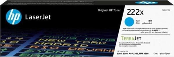 Hp 222X Cyan Mavi 2.500 Sayfa Kapasiteli Toner W2221X - Image 1