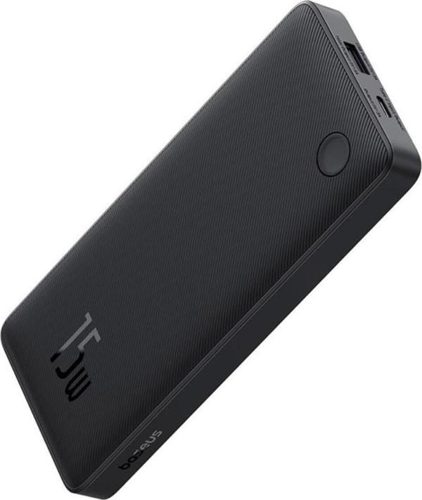 Baseus Siyah P10067500123-00 10.000Mah Siyah Airpow Lite Power 15W Powerbank Type-C - Image 1