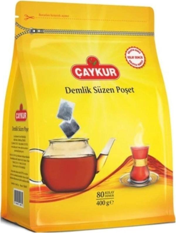Çaykur Altın Süzen 80 Adet Demlik Poşet Çay 400 Gram - Image 1