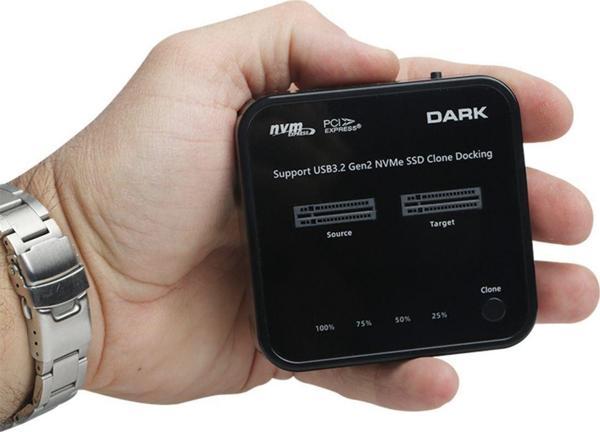Dark Usb 3.2 Gen2 - M.2 Nvme Ssd Klon Destekli Docking Station - Image 1