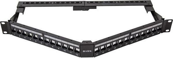 S-Link Sl-P625 24 Lü Kolay Kullanımlı, Utp Boş V Şeklinde Patch Panel - Image 1