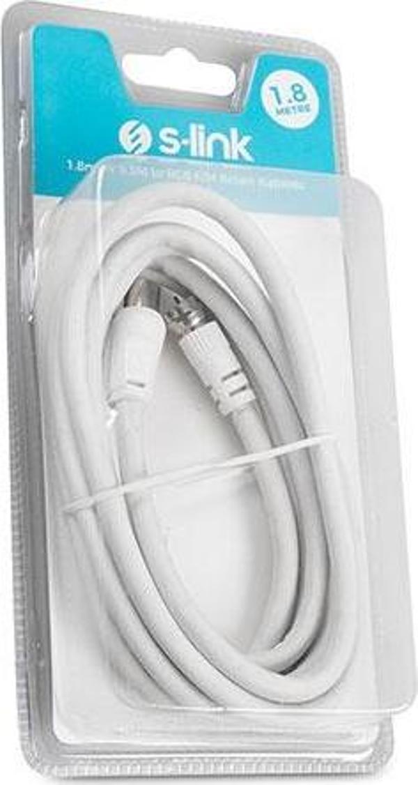 S-Link Slx-841 1.8 Metre Tv 9.5M To Rg6 F-M Anten Kablosu - Image 1