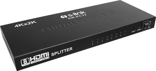 S-Link Sw-Kc32 8 Port 4K - 2K Hdmi Splitter - Image 1