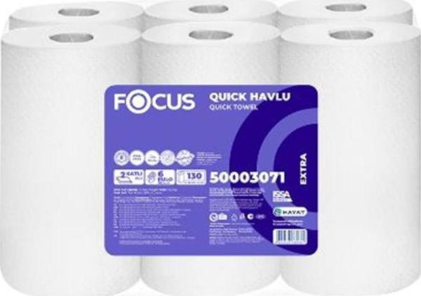 Focus 50003071 Extra Jumbo Hareketli Havlu 130 Metre 6 Rulo - Image 1